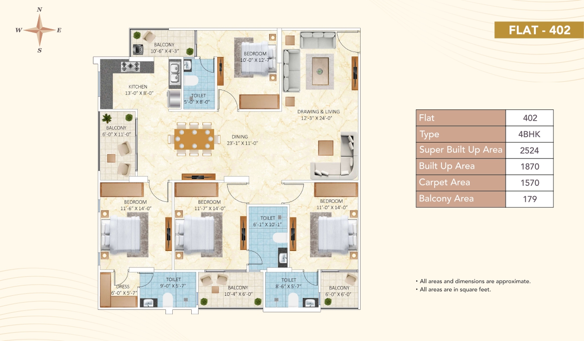 4 BHK Floor Plan